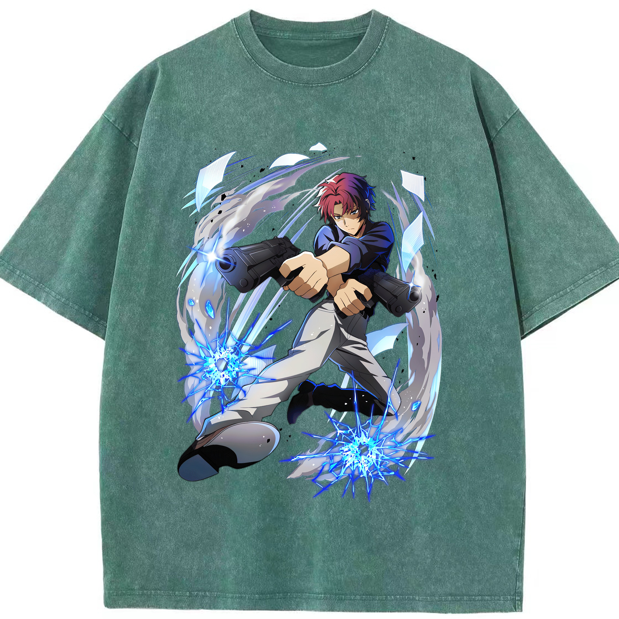（画像用） 文豪ストレイドッグス Bungo Stray Dogs 綿100% ヴィンテージ風 半袖Tシャツ（フロントプリント）